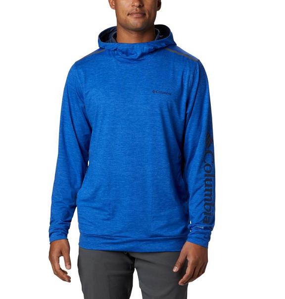 Columbia Tech Trail Hoodies Azul For Men's NZ48597 New Zealand